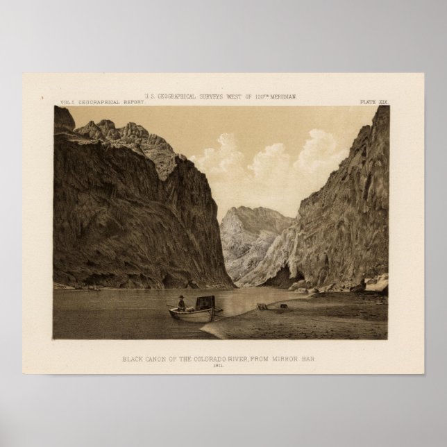 Schwarzer Canon, Colorado River 2 Poster (Vorne)