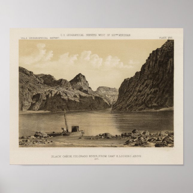 Schwarzer Canon, Colorado River Poster (Vorne)
