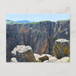 Schwarzer Canyon der Gunnison View, Colorado Postkarte
