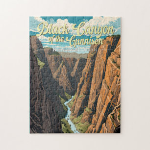 Schwarzer Canyon Der Nationalpark Gunnison Puzzle