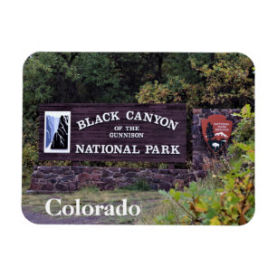 Schwarzer Canyon des Gunnison Nationalpark Colorad Magnet