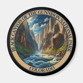 Schwarzer Canyon des Gunnison-Nationalparks Magnet
