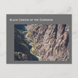 Schwarzer Canyon des Gunnison-Nationalparks Postkarte