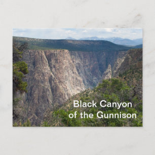 Schwarzer Canyon des Gunnison-Nationalparks Postkarte