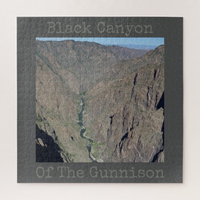 Schwarzer Canyon des Gunnison-Nationalparks Puzzle (Vertikal)