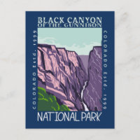 Schwarzer Canyon des Gunnison Nationalparks Retro