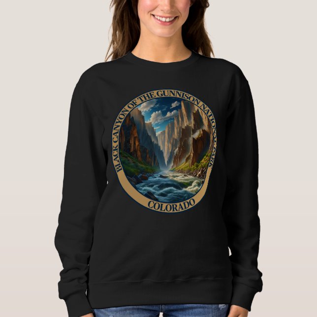 Schwarzer Canyon des Gunnison-Nationalparks Sweatshirt (Vorderseite)