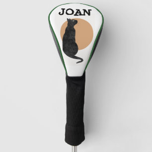SCHWARZER CAT-CUSTOM-GOLF-TREIBER DECKEN PERSONALI GOLF HEADCOVER