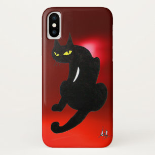 SCHWARZER CAT-Rotrubin Case-Mate iPhone Hülle