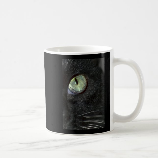 SCHWARZER CAT-SEHEN TASSE (Rechts)
