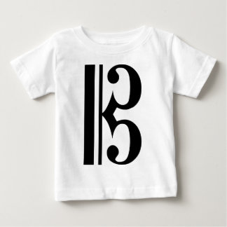 Schwarzer CClef Baby T-shirt