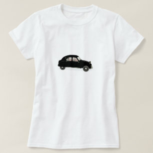 Schwarzer Citroen 2CV T-Shirt