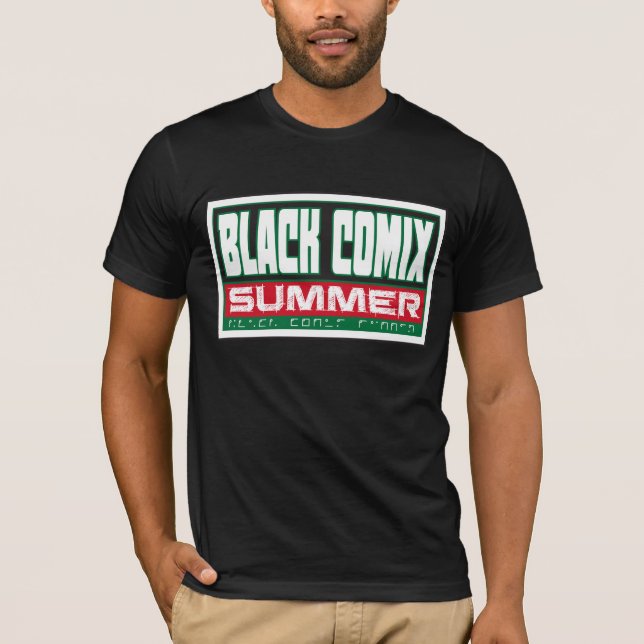 Schwarzer Comix Sommer (Panafrikanisch) T-Shirt (Vorderseite)