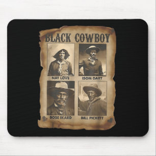 Schwarzer Cowboy Western Rodeo Melanin Schwarze Ge Mousepad