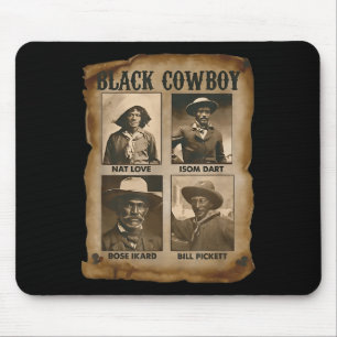 Schwarzer Cowboy Western Rodeo Melanin Schwarze Ge Mousepad