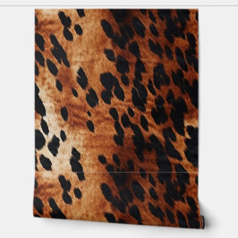 Schwarzer Creme Brown Cowhide Tapete