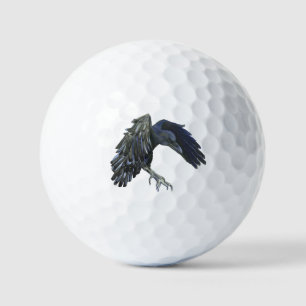 Schwarzer Crow-Meister der Zeitdarstellung Golfball