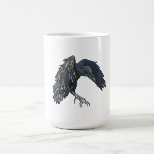 Schwarzer Crow-Meister der Zeitdarstellung Kaffeetasse