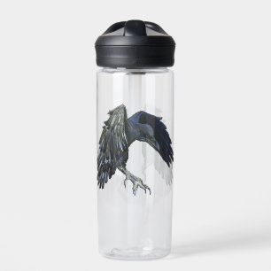 Schwarzer Crow-Meister der Zeitdarstellung Trinkflasche