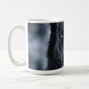 Schwarzer Deutscher Schäferhund Kaffeetasse