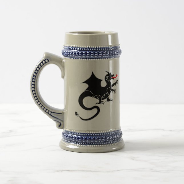 Schwarzer Drache Bierglas (Links)