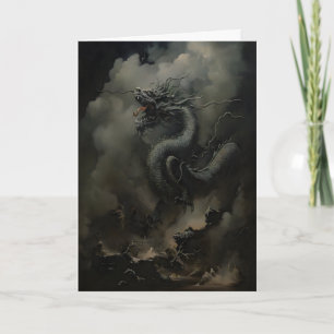 Schwarzer Drache Dark Academia, Chinesisches Neuja Karte