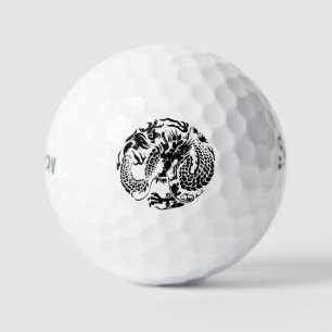 Schwarzer Drache Golfball