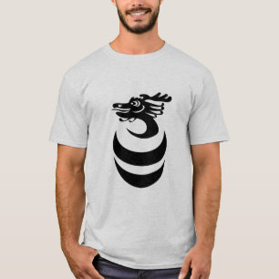 Schwarzer Drache im Ei-Shirt T-Shirt
