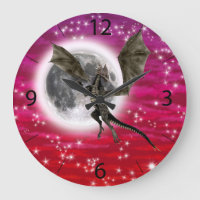 Schwarzer Drache - Mythische Fantasy-Kreatur Rote