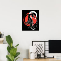 Schwarzer Drache, roter Mond