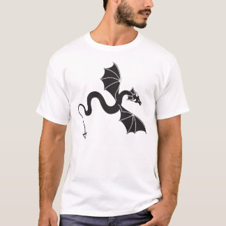Schwarzer Drache T-Shirt