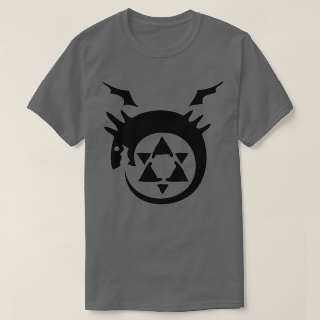 Schwarzer Drache T-Shirt (Design vorne)