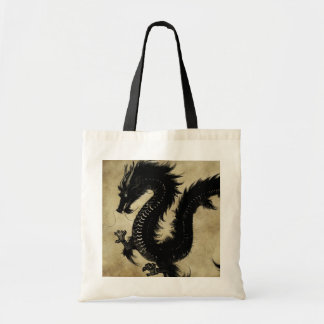 Schwarzer Drache Tragetasche