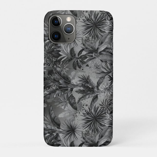 Schwarzer Dschungel Case-Mate iPhone Hülle (Rückseite)