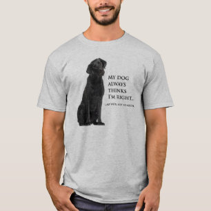 Schwarzer Ehefrau-T - Shirt des Labrador-V.