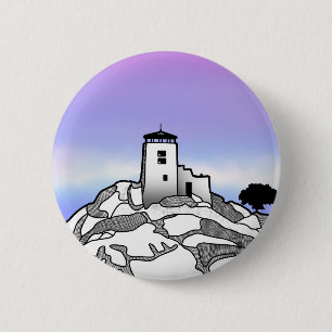 Schwarzer Elk-Peak Button