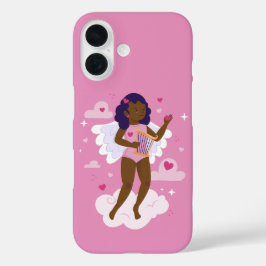 Schwarzer Engelswurm iPhone 16 Hülle