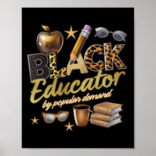 Schwarzer Erzieher auf Volksbegehren Schwarze Gesc Poster