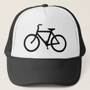 Schwarzer Fahrrad-Hut Truckerkappe