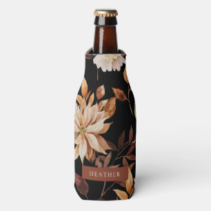 Schwarzer Fall Floral Flasche Cooler Flaschenkühler