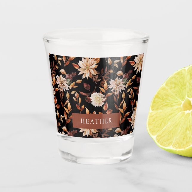 Schwarzer Fall Schnapsglas (Vorderseite)