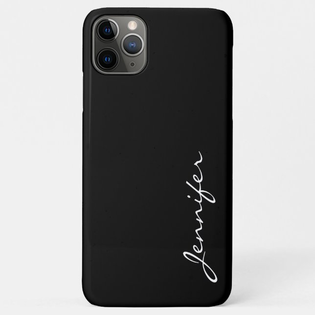 Schwarzer Farbhintergrund Case-Mate iPhone Hülle (Rückseite)