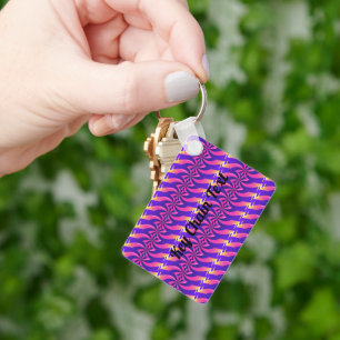 Schwarzer Farbtext des Schlüsselanhängers Rechteck Schlüsselanhänger