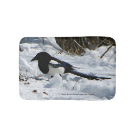 Schwarzer Felsberg Magpie bathmat Badematte