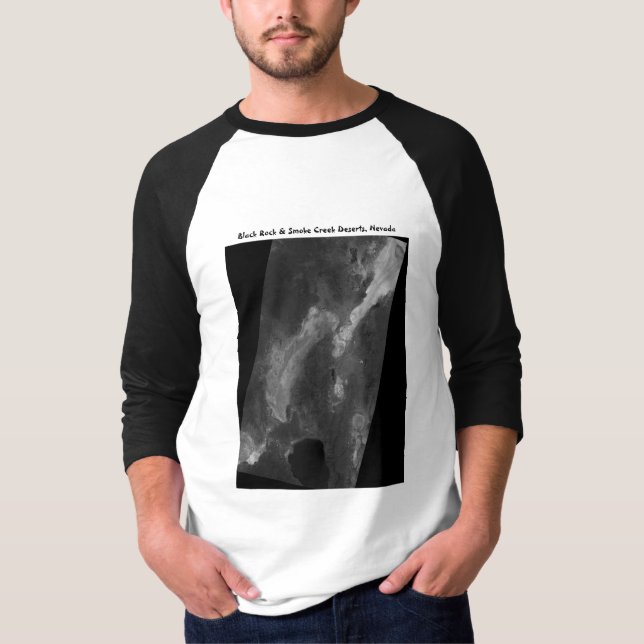 Schwarzer Felsen-u. Rauch-Nebenfluss T-Shirt (Vorderseite)