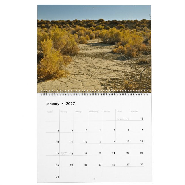 Schwarzer Felsen-Wüste Playa Kalender 2013-2014 (Jan 2027)
