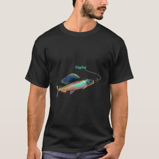 Schwarzer Fliegenanbau T-Shirt