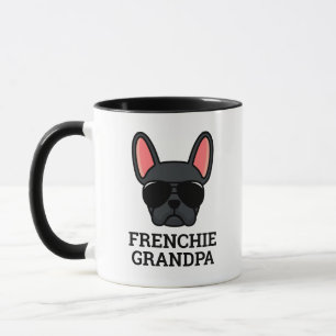 Schwarzer Französische Bulldogge Frenchie Opa Tass Tasse