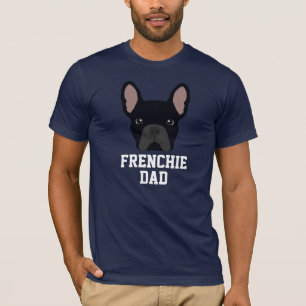 Schwarzer Französische Bulldogge Vater T-Shirt