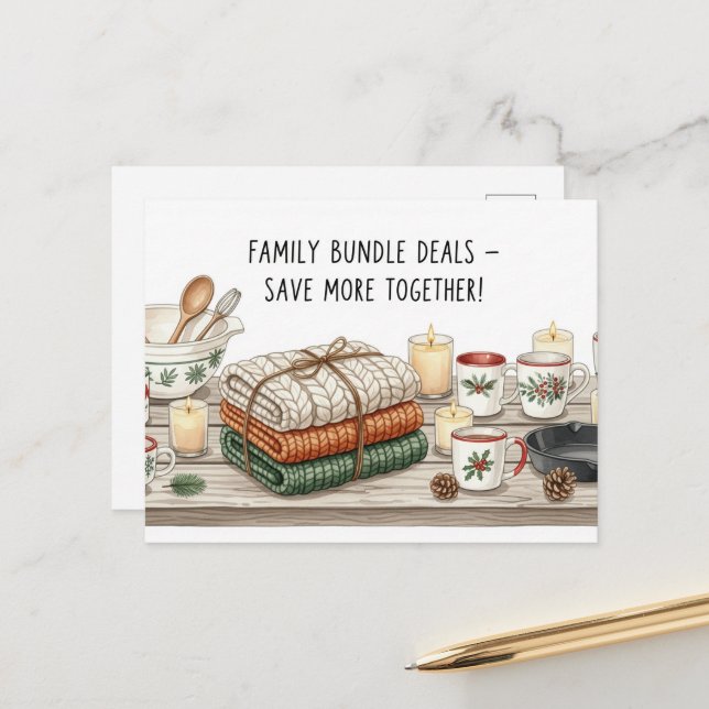 Schwarzer Freitag Postkarte (Vorderseite/Rückseite Beispiel)